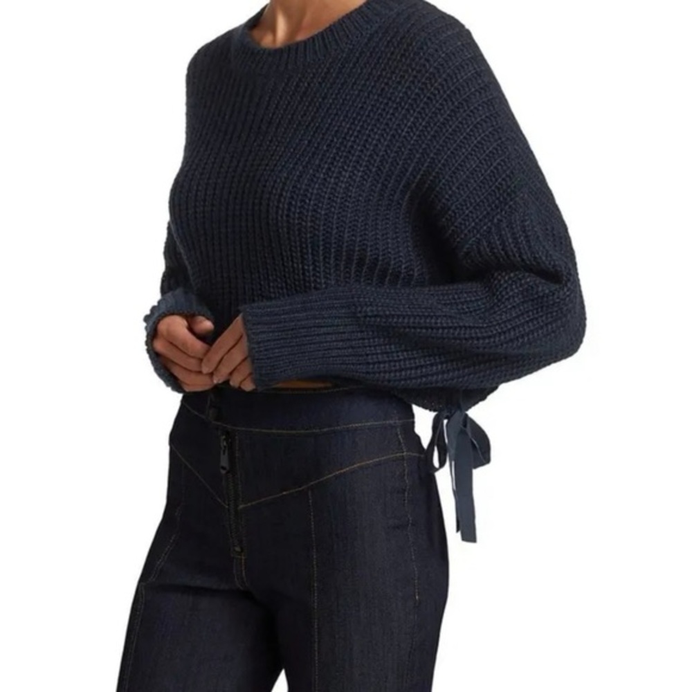 Cinq à Sept Navy Blue Knit Top